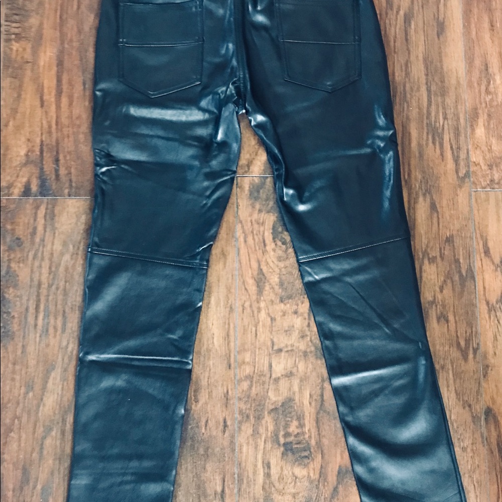 Men’s leather Moto pants.